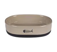 Flamingo Ceramic Bowl Cat Auri - 550 ml, L 18.5 x W 13 x H 5 cm
