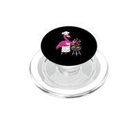 Flamingo Chef Grilling BBQ Cook PopSockets PopGrip for MagSafe
