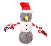 Flamingo Christmas Toy Annalise Snowman 28Cm For Dogs Squeaker