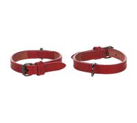 Flamingo Collar Denver Red | Buffalo Leather For Dogs | Shiny Buckle