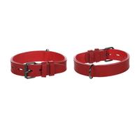 Flamingo Collar Denver Red Padded Large Dog Buffalo Leather Durable