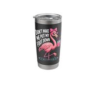 Flamingo Coquette Pink Don't Make Me Put My Foot Down Stainless Steel Insulated Tumbler