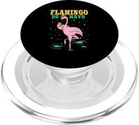 Flamingo De Mayo Funny Flamingo Tacos Cinco De Mayo PopSockets PopGrip for MagSafe