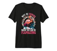 Flamingo Design for Tropical Bird Lover - Can Be Flamazing Premium T-Shirt