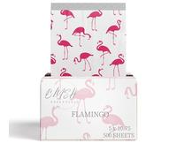 Flamingo Design Hair Salon Pop Up Foils, Aluminum Foil Sheets for Highlighting and Coloring, Salon Hair Foils, 5"x10.75", 500 Foil Sheets