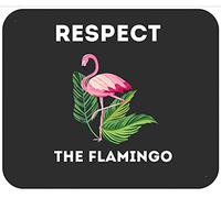 Flamingo Design Respect The Flamingos Mouse Mat Smooth Mousepads Rubber Base Mouse Pads For Computer Home Gaming 25X30Cm