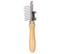Flamingo Detangling Comb Babu 17.9Cm For Dogs Long Hair Bamboo Comb