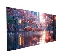 Flamingo Diamond Art Kits Adults, Animal Diamond Painting Kit, Round Full Drill Paint by Numbers for Adults 40 x 80in, Crystal Art Rhinestones Embroidery Cross Stitch Artwork, Room Decor Model-11704