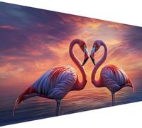 Flamingo Diamond Art Painting, Paint by Numbers for Adults Pink, Large Diamond Art 23.6x47.2inch Canvas with Round Full Drill, Crystal Arts and Cafts for Adults DIY Painting for Wall Decor,Model340