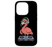 Flamingo Dj Headphones Spin Party Beats Case for iPhone 14 Pro