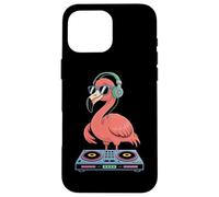 Flamingo Dj Headphones Spin Party Beats Case for iPhone 16 Pro Max