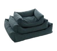 Flamingo Dog Bed Avalon Rectangular Dark Blue Memory Foam Washable 30°C