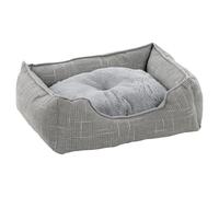 Flamingo Dog Bed Basket Nikki Rectangular Light Gray 50x40x16 Cm Non-Slip