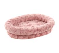 Flamingo Dog Bed Dorian Oval Pink 54x41x14Cm Washable Non-Slip Plush