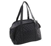 Flamingo Dog Carrying Bag Merida Black 41x21x27 cm With Leash And Cover