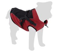 Flamingo Dog Coat Dexter Red/Black Reflective Waterproof Fleece