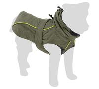 Flamingo Dog Coat Dover Green - Water Resistant, Fleece, For Dogs