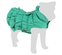 Flamingo Dog Coat Esther Green - Elegant Protective Pet Clothing