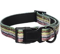 Flamingo Dog Collar Emerald Green M 33-51cm 25mm