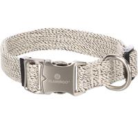 Flamingo Dog Collar Lago White & Black L 45-65cm 25mm
