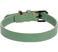 Flamingo Dog Collar Leano Green M/L 38-48cm 25mm
