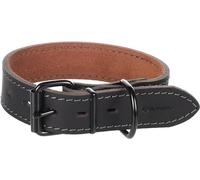 Flamingo Dog Collar Montana Black M 35-45cm 35mm