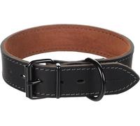 Flamingo Dog Collar Montana Black M/L 39,5-49,5cm 35mm