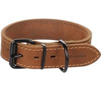 Flamingo Dog Collar Montana Cognac M 35-45cm 35mm