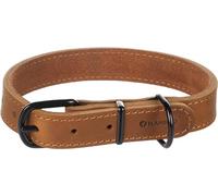 Flamingo Dog Collar Montana Cognac M/L 38,5-48,5cm 25mm
