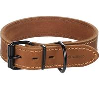 Flamingo Dog Collar Montana Cognac M/L 39,5-49,5cm 35mm