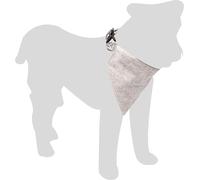 Flamingo Dog Collar with bandana Nelson Grey M 35-50cm 20mm