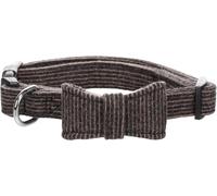 Flamingo Dog Collar with bow tie Herbert Dark brown XS 25-40cm 15mm