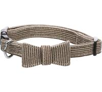 Flamingo Dog Collar with bow tie Herbert Light brown S 30-45cm 15mm
