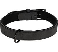 Flamingo Dog Collar With neoprene Delu Black M/L 38-48cm 25mm