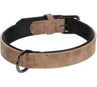 Flamingo Dog Collar With neoprene Delu Brown M/L 38-48cm 25mm