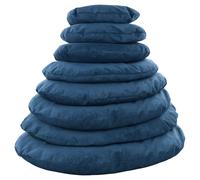 Flamingo Dog Cushion Celeste Oval Dark Blue Removable Washable For Dogs
