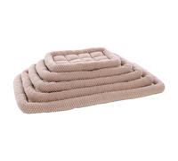 Flamingo Dog Cushion Jacquard Taupe Rectangular Flat With Border Washable