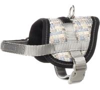 Flamingo Dog Harness Eeny Meeny Blue & Grey S 18-28cm 31-40cm 8,5cm 15mm