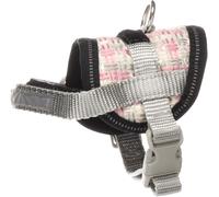 Flamingo Dog Harness Eeny Meeny Grey & Pink XS 14-22cm 26-35cm 7,5cm 15mm