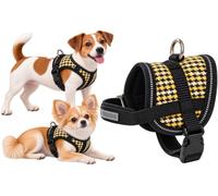 Flamingo Dog Harness Eeny Meeny Yellow & Black XS 14-22cm 26-35cm 7,5cm 15mm