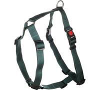 Flamingo Dog Harness H-shape Ziggi Dark green L 60-85cm 70-100cm 25mm