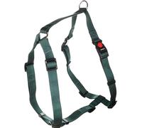 Flamingo Dog Harness H-shape Ziggi Dark green XL 70-110cm 85-120cm 25mm