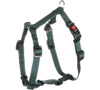 Flamingo Dog Harness H-shape Ziggi Dark green XS 25-40cm 30-45cm 10mm