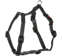 Flamingo Dog Harness H-shape Ziggi Dark grey S 35-50cm 40-50cm 15mm