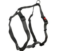 Flamingo Dog Harness H-shape Ziggi Dark grey XL 70-110cm 85-120cm 25mm