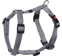 Flamingo Dog Harness H-shape Ziggi Grey S 35-50cm 40-50cm 15mm