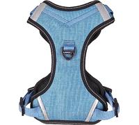 Flamingo Dog Harness Heron Blue M 28-37cm 36-48cm 20mm