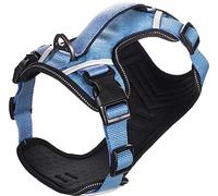 Flamingo Dog Harness Heron Blue XXL 54-74cm 70-98cm 25mm