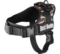 Flamingo Dog Harness Pluto Jungle camouflage L 58-75cm 70-90cm 14cm 50mm