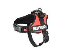 flamingo dog harness pluto large red | A:58-75cm B:70-90cm C:14cm x 50mm x 5mm